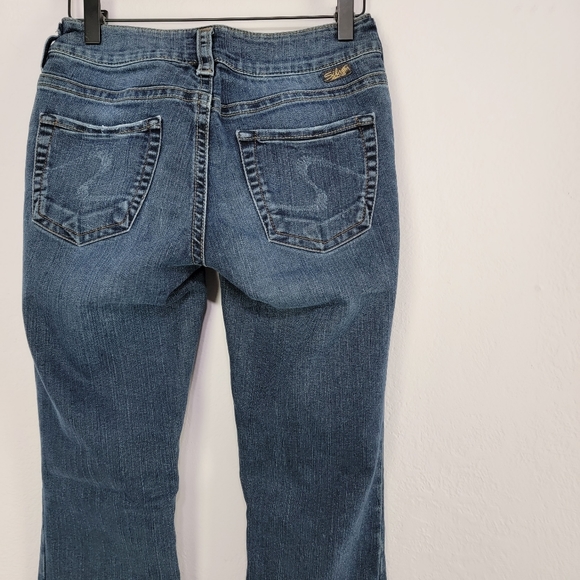 Silver Jeans Suki Mid Rise Slim Bootcut Jeans Size 27 - Picture 13 of 15